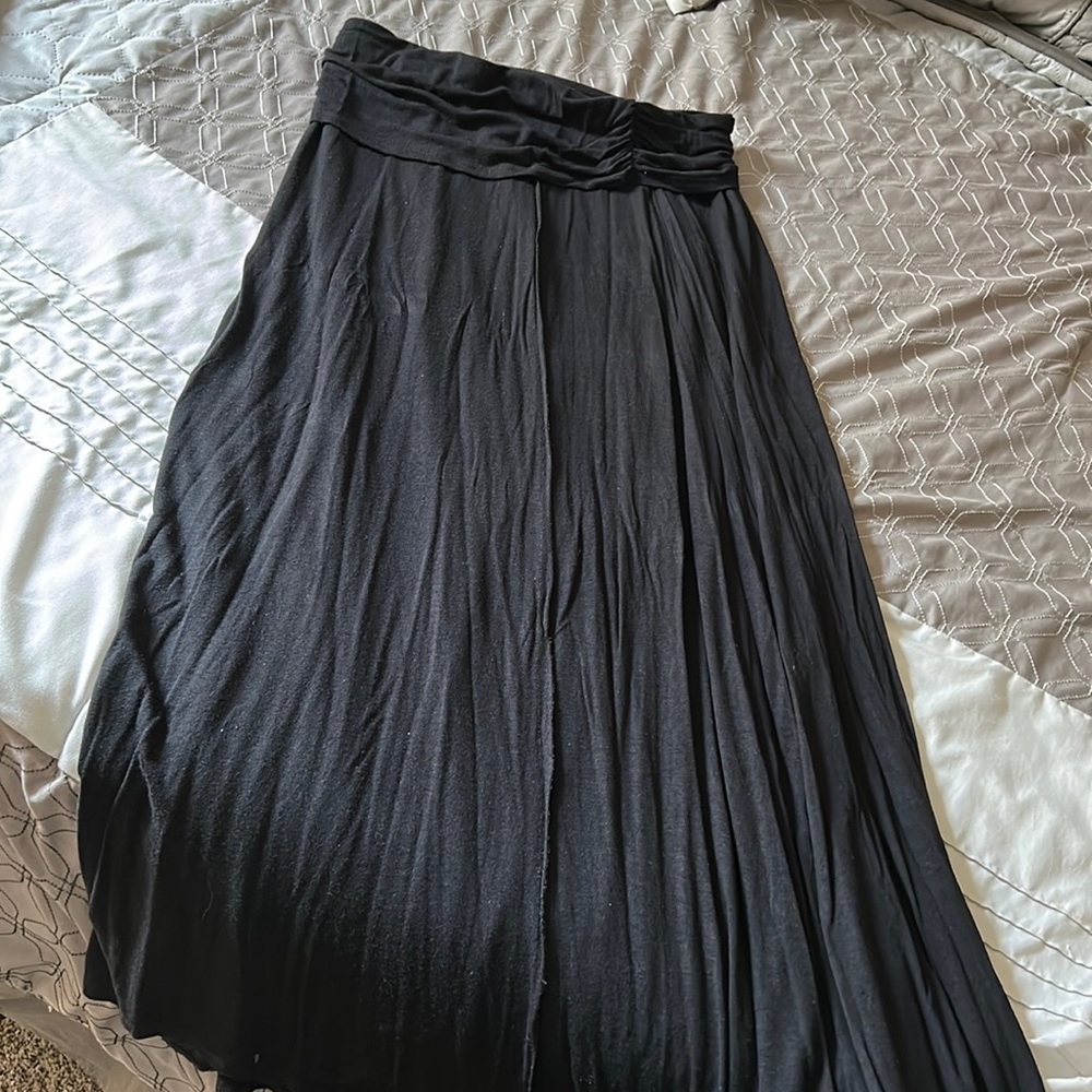 JASON MAXWELL-M-black maxi skirt